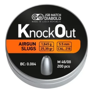 Пули для пневматики JSB Knock Out Slugs .216 (5.5мм 1.645г 500 шт)