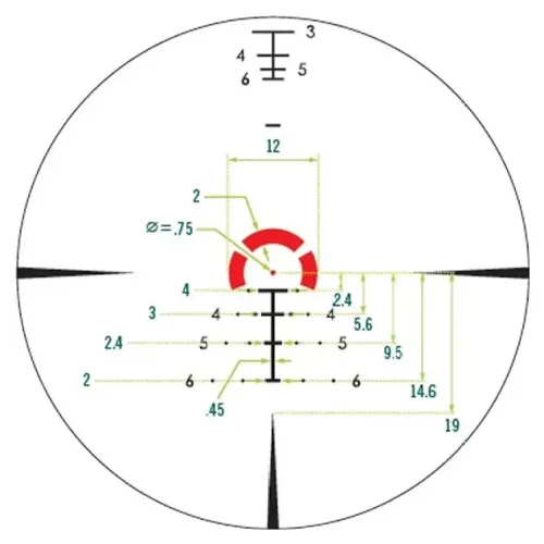 Оптический прицел Vortex Strike Eagle FFP с подсветкой, сетка EBR-8 (1-8x24)-6