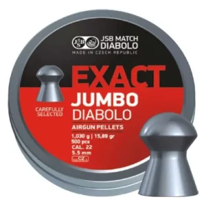 Пули для пневматики JSB Diabolo Exact Jumbo (5,52мм, 1,03г, 500 шт)