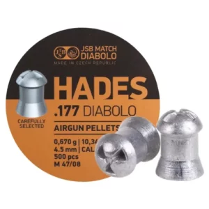 Пули для пневматики JSB Diabolo Hades (4,5мм, 0,67г, 500 шт)