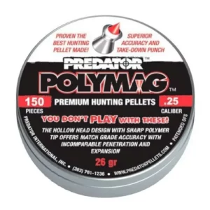 Пули для пневматики JSB Predator Polymag (6,35мм, 1,64г, 150 шт)