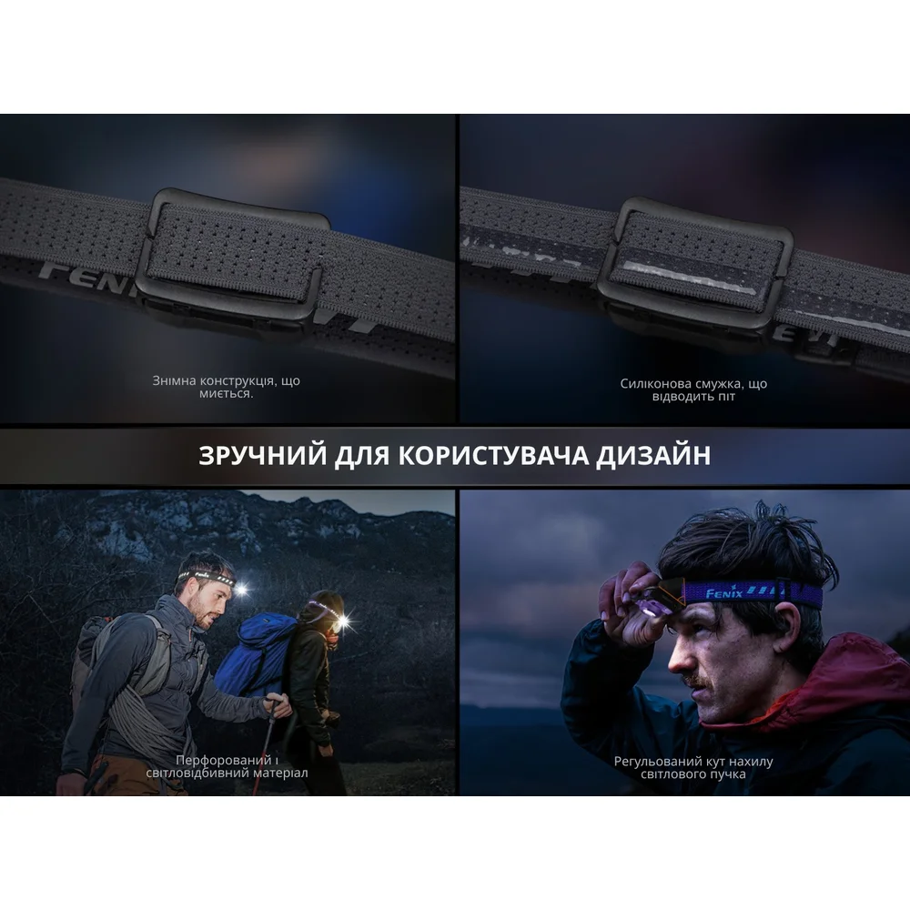 Фонарь налобный Fenix __HL12R V2.0 серый-13