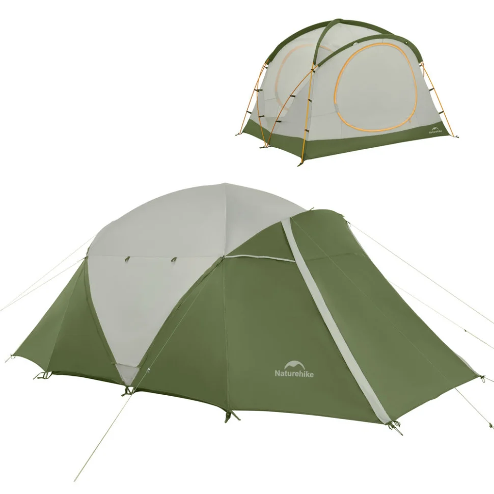 Палатка четырехместная Naturehike KOTA 4 CNK2450WS041, темно-зеленая Палатка четырехместная Naturehike KOTA 4 CNK2450WS041, темно-зеленая