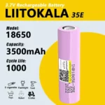 Аккумулятор 18650, LiitoKala 35E, 3500mAh