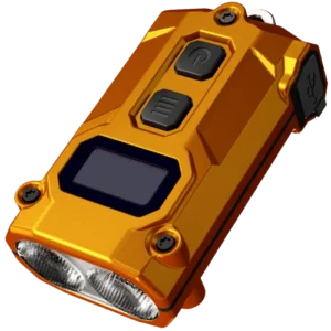 Фонарь наключный Nitecore TINI 3 MCT (2xNiteLab UHE LED, 600 люмен, 5 режимов, USB-C), оранжевый